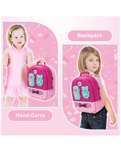 3-IN-1 Pink Portable Dolls House Backpack